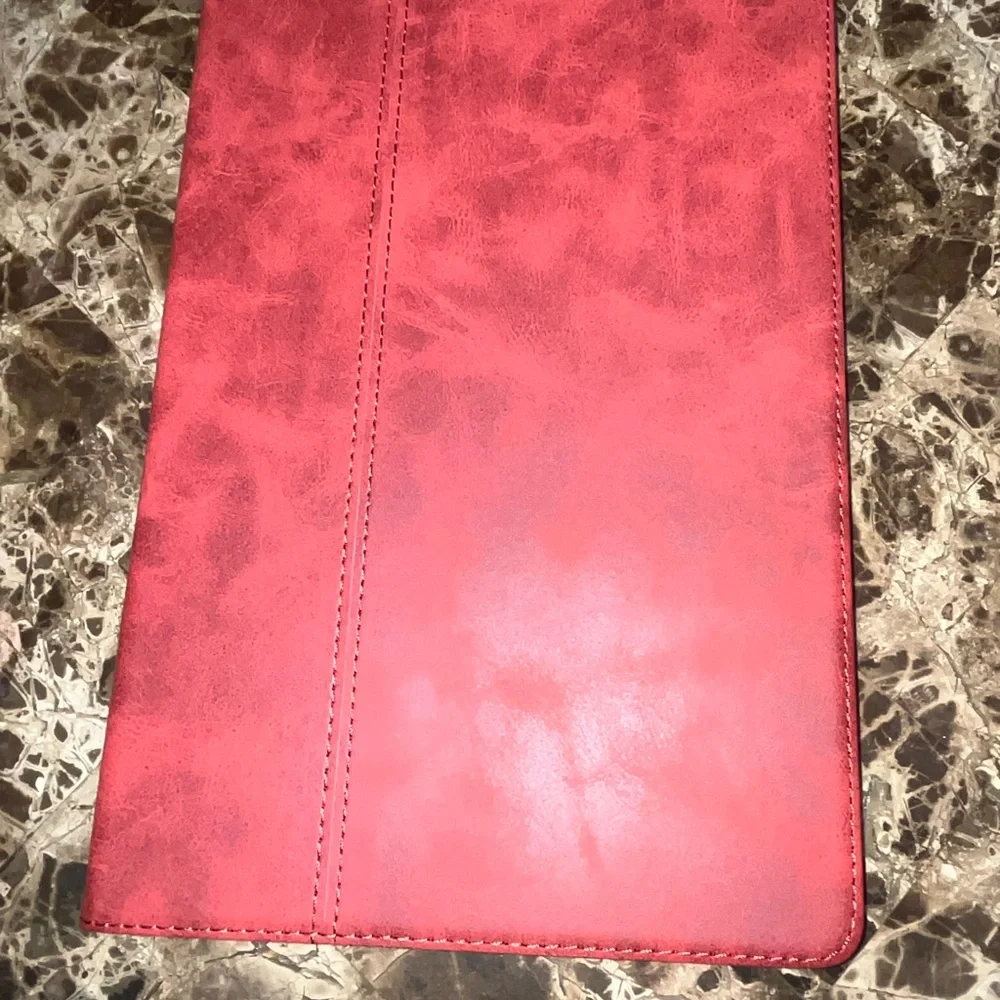 NANROIL Samsung S8 + 12.4 Pen Case Red Genuine Leather Protective Shell Sleep